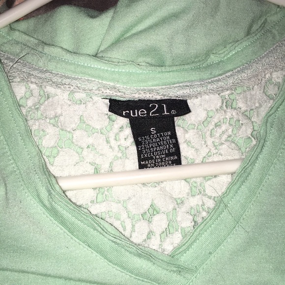 Rue 21 teal shirt - Picture 2 of 2